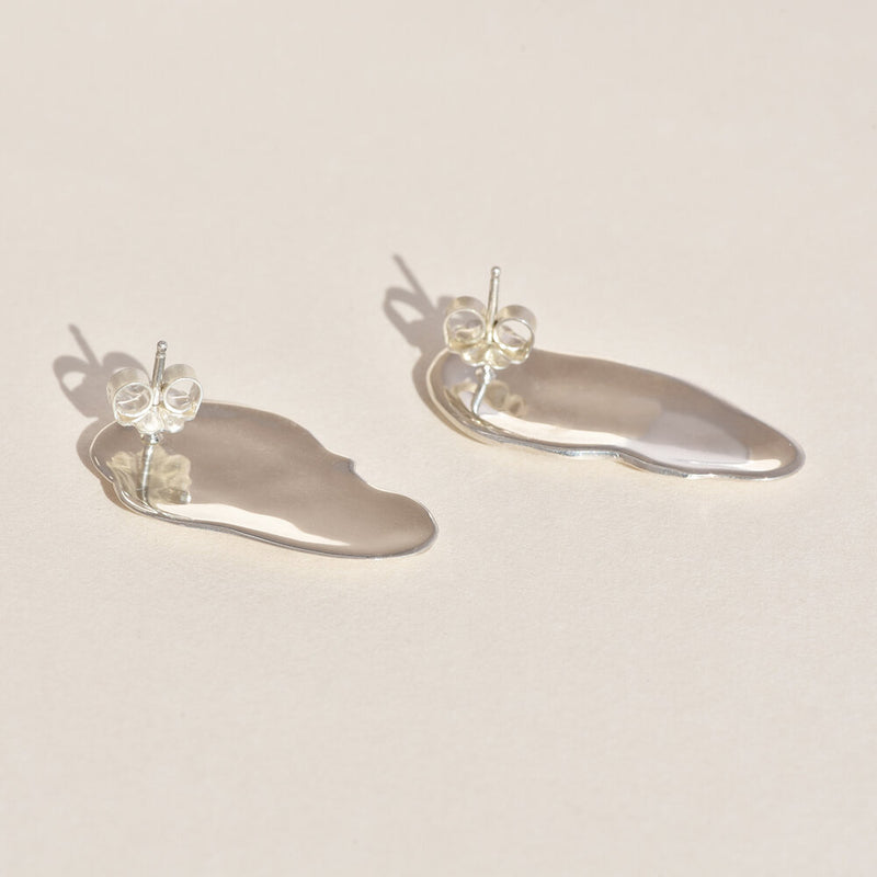 Sterling Silver Ostra Earrings