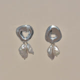 Sterling Silver Castanet Earrings