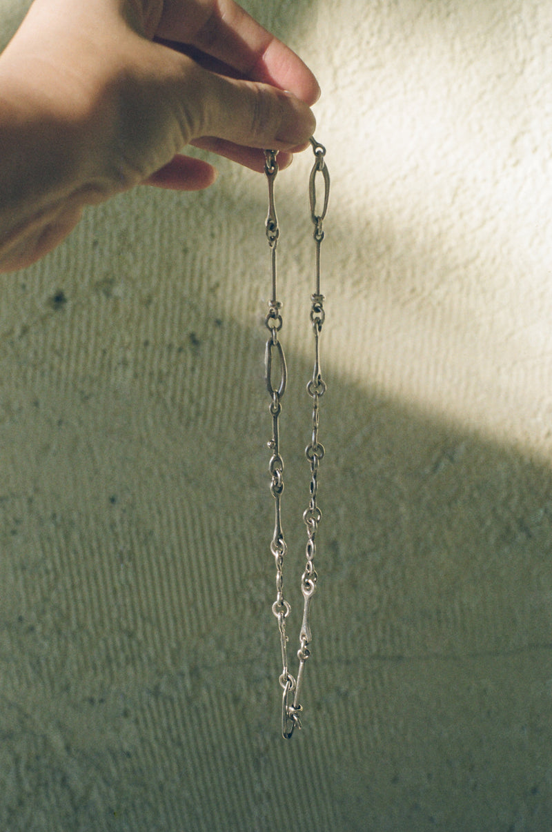 Sterling Silver Doodle Chain Choker