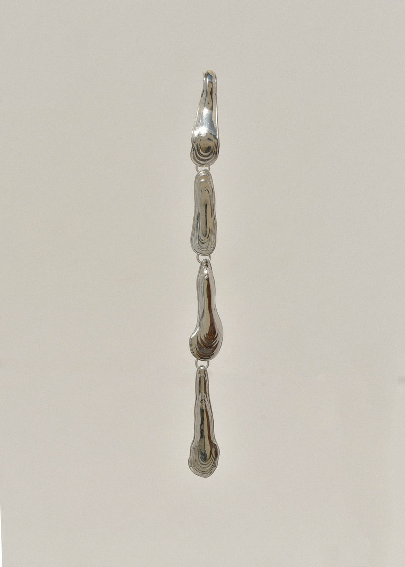 Leigh Miller Earrings Sterling Silver Long Driplette