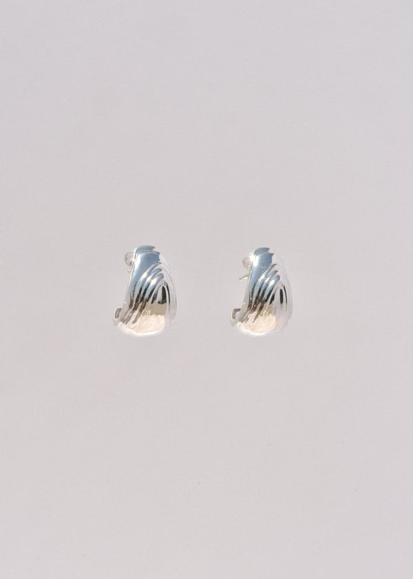 Leigh Miller Earrings Sterling Silver Mini Piana Hoops